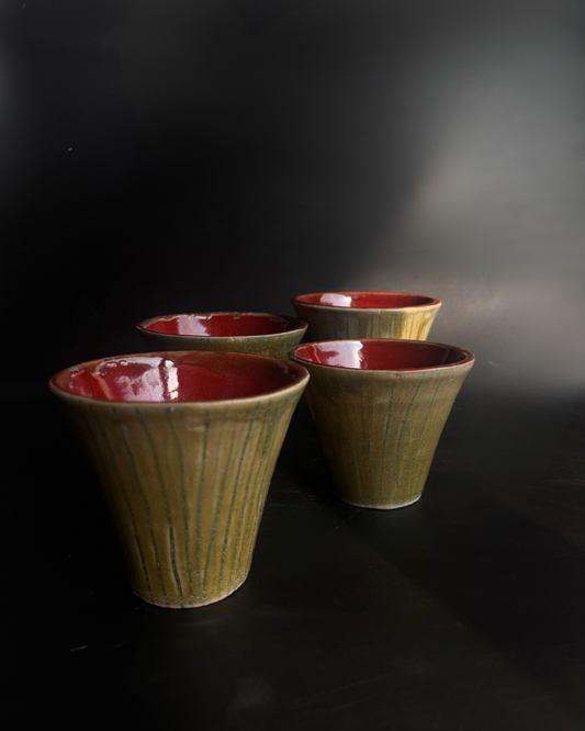 Green & Red Cups