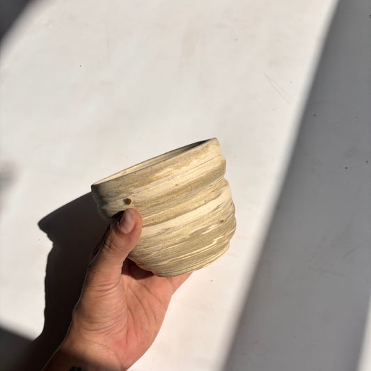 WHITE MARBLED CUPS