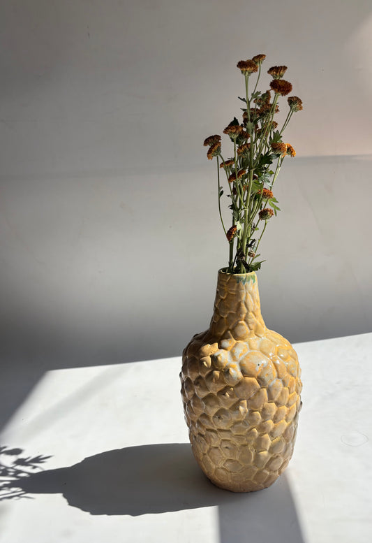 Yellow Succulent Vase